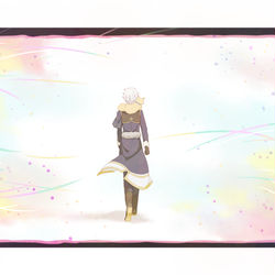 This is a pixiv picture whose title is 狐と花　夏目OP6パロ.