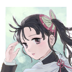 This is a pixiv picture whose title is カナヲ＋炭カナ落書き.