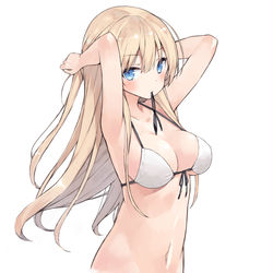 This is a pixiv picture whose title is 咥え髪留め.
