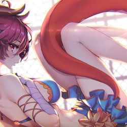 This is a pixiv picture whose title is 水着グレア.