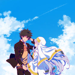 This is a pixiv picture whose title is 終わらない歌.
