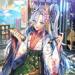 This is a pixiv picture whose title is 【仕事絵】天下統一クロニクル.