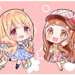 This is a pixiv picture whose title is ちびあんになちゃん！.