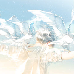 This is a pixiv picture whose title is 位置について.