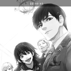 This is a pixiv picture whose title is 亜門さんの誕生日【喰種】.