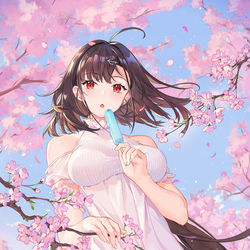 This is a pixiv picture whose title is April.