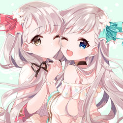 This is a pixiv picture whose title is はーちゃんなーちゃん.