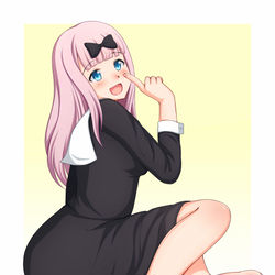 This is a pixiv picture whose title is Chika Fujiwara | 藤原千花.