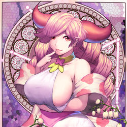 This is a pixiv picture whose title is むちむち牛のプリンセス.