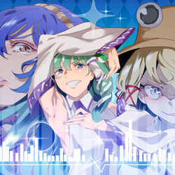 This is a pixiv picture whose title is 守矢神社の早苗ファミリー!!.