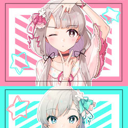 This is a pixiv picture whose title is miroir.