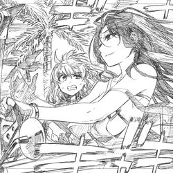 This is a pixiv picture whose title is ドライブを楽しむ殺生院キアラ.