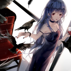 This is a pixiv picture whose title is 鸦.