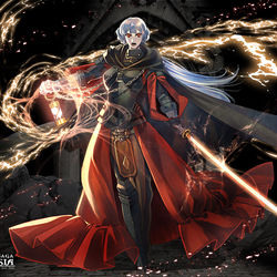 This is a pixiv picture whose title is 【PFLS】哀しみの幽鬼ジェイレム.