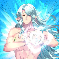 This is a pixiv picture whose title is 【PFLS】半裸の領主ゼルフォルト【狂乱と破壊の戦い】.