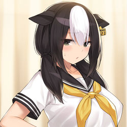 This is a pixiv picture whose title is 渡される衣装が基本小さめ.