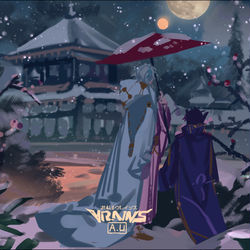 This is a pixiv picture whose title is ↮.