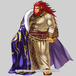 This is a pixiv picture whose title is ファイアーエムブレム ヒーローズ / ガリアの獅子王 カイネギス.