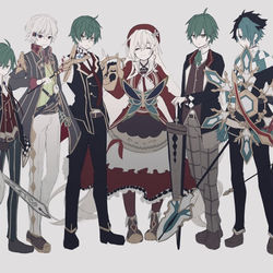 This is a pixiv picture whose title is 創造主と呼ばれる者達.