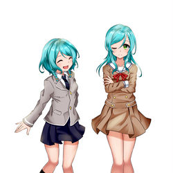 This is a pixiv picture whose title is さよひな.