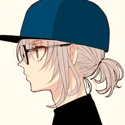 This is a pixiv picture whose title is 骨喰さんと眼鏡.