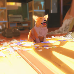 This is a pixiv picture whose title is Not guilty.