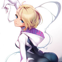 This is a pixiv picture whose title is スパイダーグウェン.