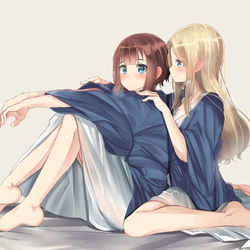 This is a pixiv picture whose title is ゆきあり温泉.