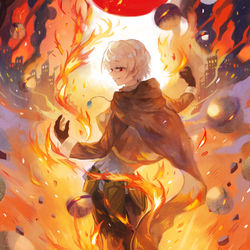 This is a pixiv picture whose title is 【PFLS】破壊をもたらす者.