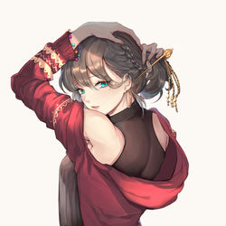 This is a pixiv picture whose title is OC girl.
