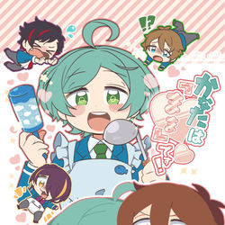This is a pixiv picture whose title is 【Web再録】かなたは「まま」です！.