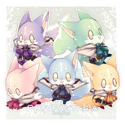 This is a pixiv picture whose title is 【PFLS】もふもふの騎士【EX】.