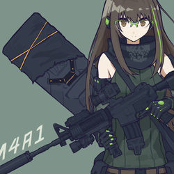This is a pixiv picture whose title is M4A1.