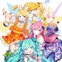 This is a pixiv picture whose title is 【お仕事】初音ミク×ドンキホーテ　アイスクリームパーティー.