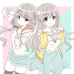 This is a pixiv picture whose title is 久川姉妹.