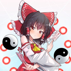 This is a pixiv picture whose title is 霊夢さん.