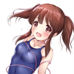 This is a pixiv picture whose title is スク水でなわとび緒方智絵里.