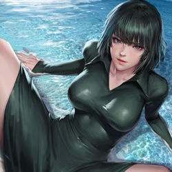 This is a pixiv picture whose title is One-Punchman Fubuki.