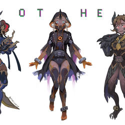 This is a pixiv picture whose title is another riders 2.