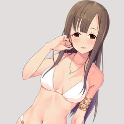 This is a pixiv picture whose title is 大人っぽい水着に挑戦したゆかりください.