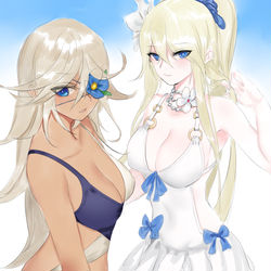 This is a pixiv picture whose title is 自家游戏的泳池派对.