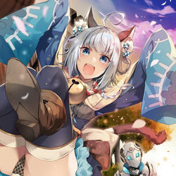 This is a pixiv picture whose title is 天空の城をもらったので異世界で楽しく遊びたい２.