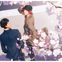 This is a pixiv picture whose title is 桜.