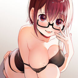 This is a pixiv picture whose title is クールそうに見えて実はえっちな子 2.