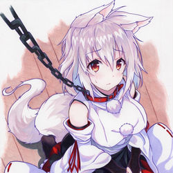 This is a pixiv picture whose title is 『おすわり』.