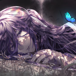 This is a pixiv picture whose title is 死んだら何処に向かうんだろう.