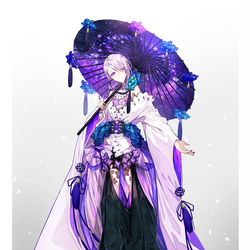 This is a pixiv picture whose title is 紫陽花.