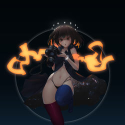 This is a pixiv picture whose title is 黑洞子.