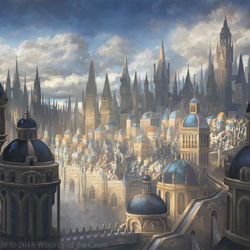 This is a pixiv picture whose title is MtG: Azorius Plains.