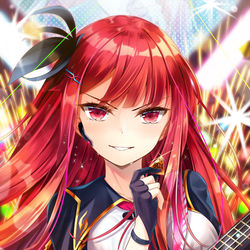 This is a pixiv picture whose title is 紅刃 VIVID.